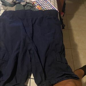Place Men's Dark Blue Cargo Shorts